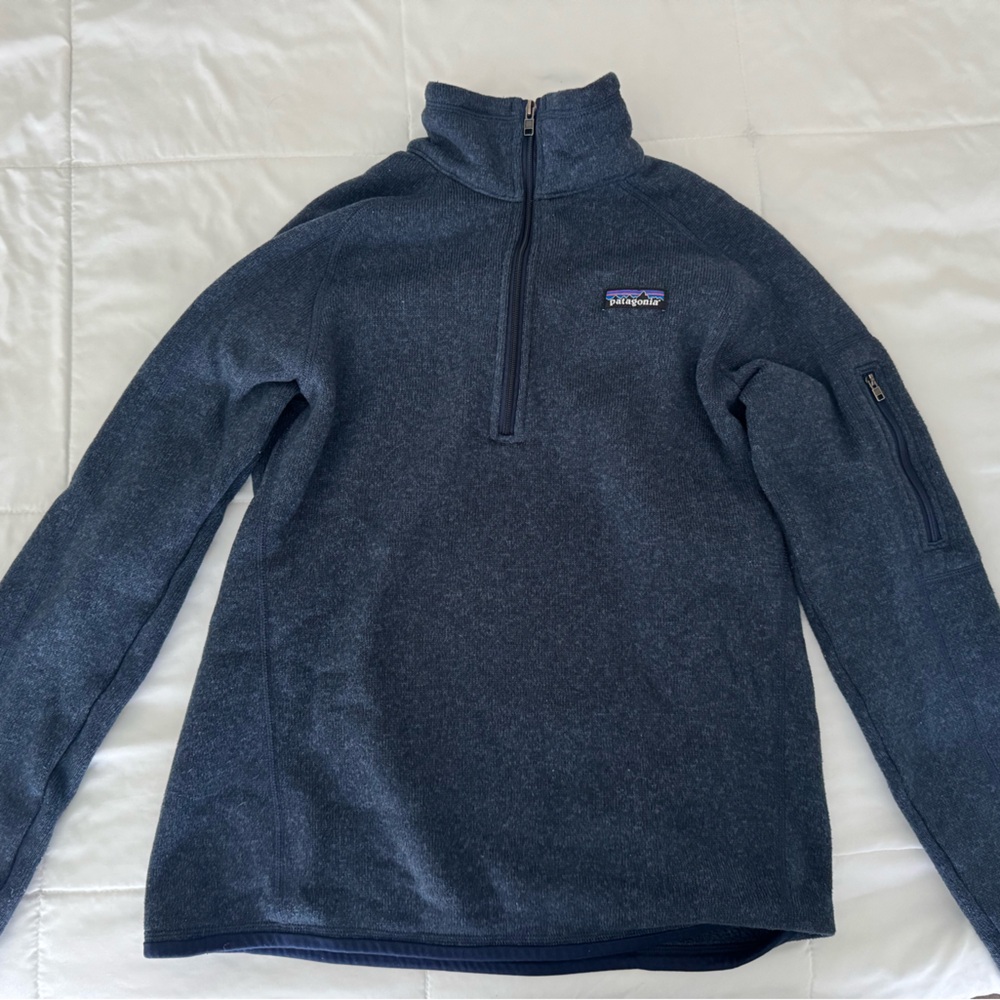 Patagonia Dark Navy Half-Zip Turtleneck Pullover